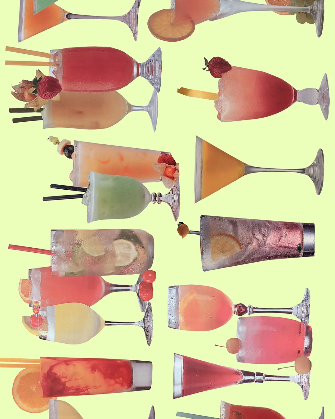 Cocktail collages